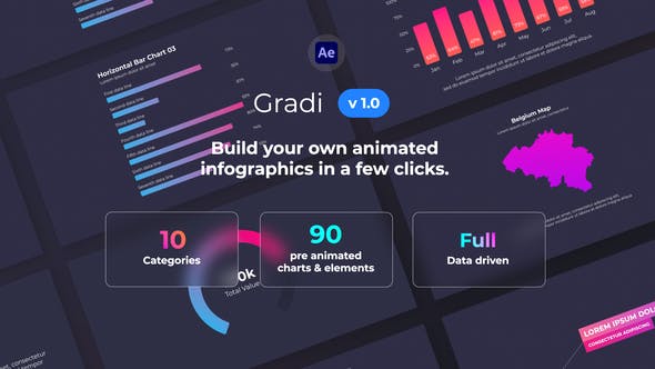 Videohive Gradi – Gradient Infographics