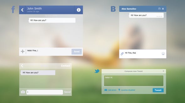 Videohive Messages Social Networks