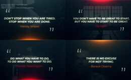 Videohive Motivational Quotes Opener