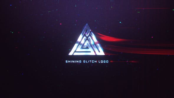 Videohive Shining Glitch Logo
