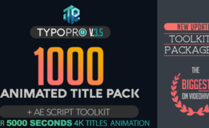 Videohive Typopro | Typography Pack – Title Animation – Kinetic – Minimal – Vintage V3.5