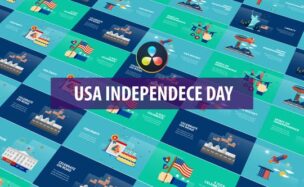 Videohive USA Independence Day Animation | DaVinci Resolve