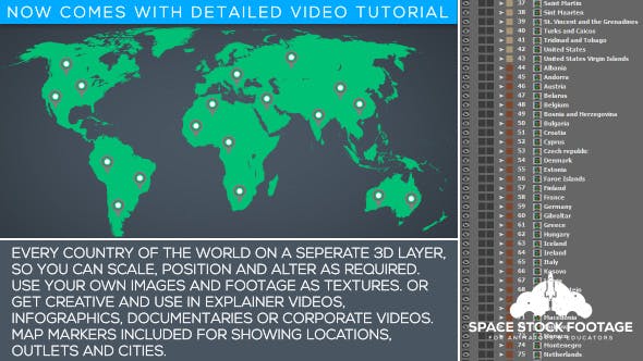 Videohive World Map Kit