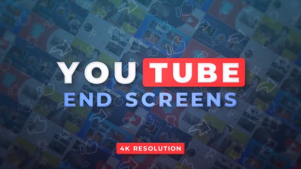 Videohive YouTube End Screens 4K v.2