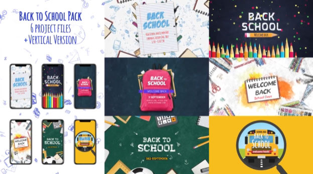 Back To School Pack – After Effects Template