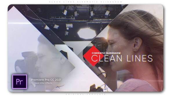 Videohive Clean Lines Cinematic Slideshow