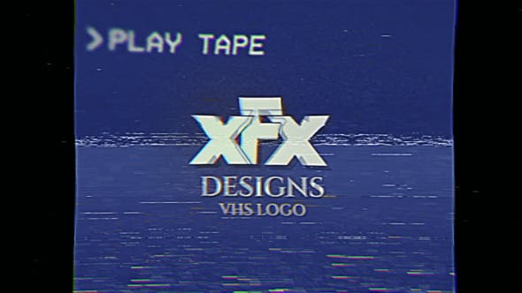 Videohive Damaged VHS Tape Logo Intro