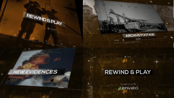 Videohive Rewind & Play | History Opener