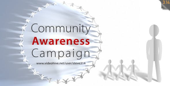 Videohive Community Awareness Campaign – Human Chain Intro