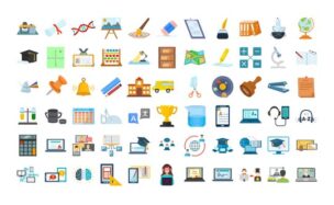 Videohive 100 Education & E-Learning Icons
