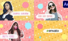 Videohive Colorful Brush Slideshow | After Effects