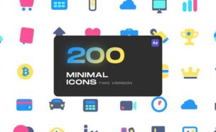 Videohive Cute Minimal Icons