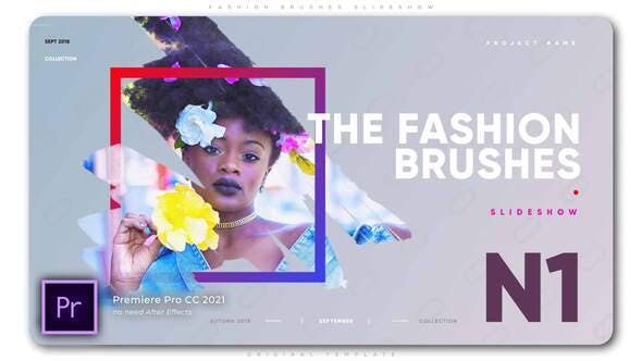 Videohive Fashion Brushes Slideshow