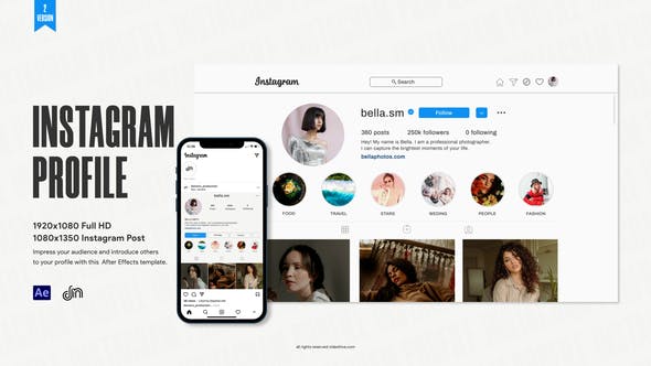 Videohive Instagram Profile