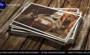Videohive Instant Photo Stack | MOGRT for Premiere Pro