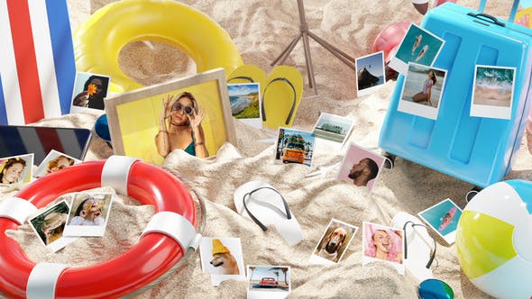 Videohive Photo Gallery on Summer Beach