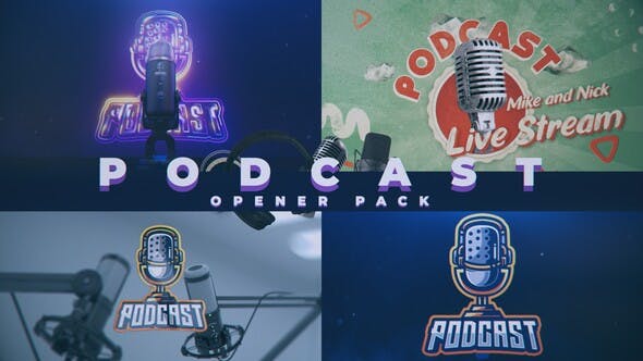 Videohive Podcast Opener Pack