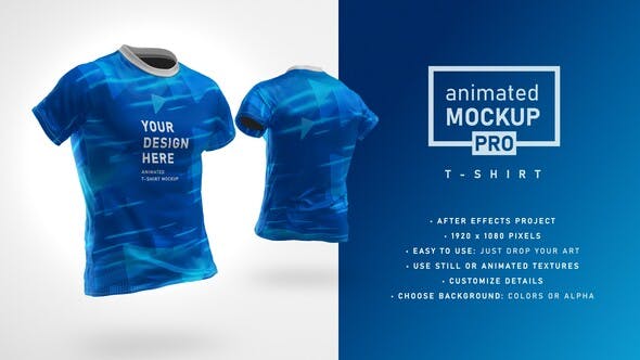 Videohive T-shirt Mockup Template - Animated Mockup PRO - INTRO HD