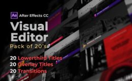 Videohive Visual Editor Pack Of 20s | After Effects Version