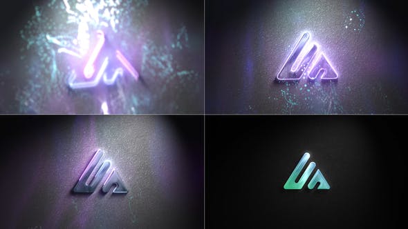 Videohive Wall Neon Logo