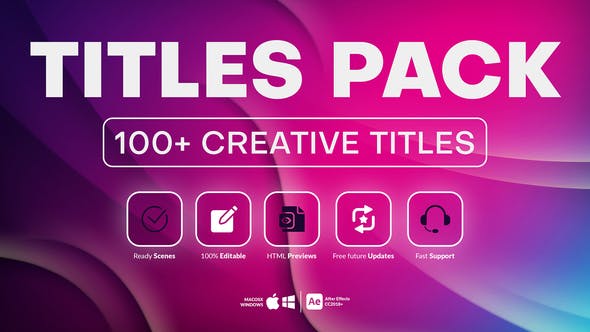 Videohive 100+ Creative Titles