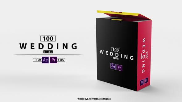 Videohive 100 Wedding Titles of Love