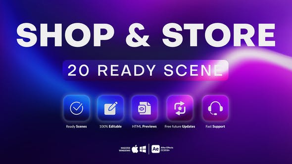 Videohive 20 Shop and Store Scenes