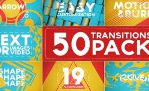 Videohive 50 Transitions Pack with Opener