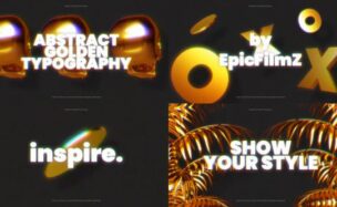 Abstract Golden Typography – FREE Videohive