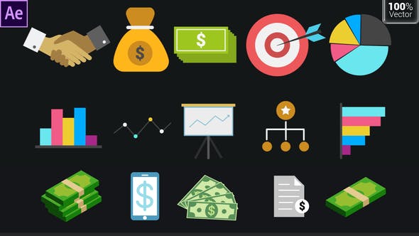 Videohive Business Icons Pack