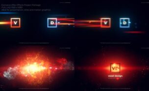 Videohive Epic Logo Collision Transitions
