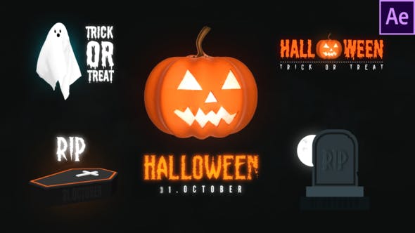Videohive Halloween Spooky Titles