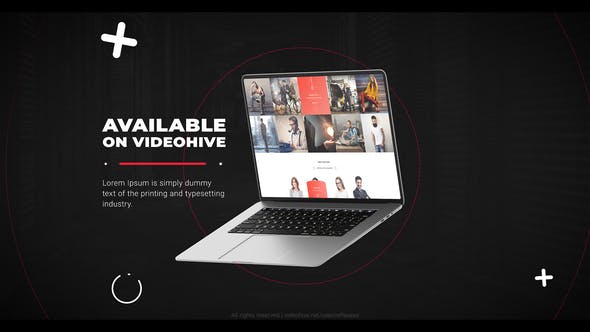 Videohive Laptop website promo