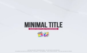 Minimal Title Animations for FCPX – FREE Videohive
