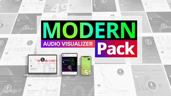 Videohive Modern Audio Visualizer – Minimal Music Visuals
