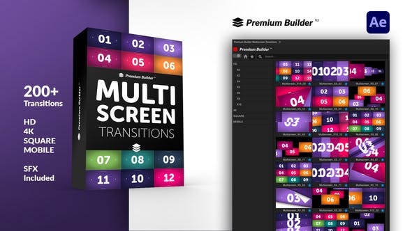 Videohive Multiscreen Transitions