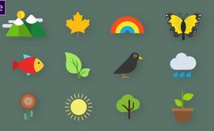 Nature Animated Icons – FREE Videohive
