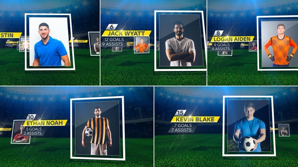 Videohive Soccer Starting Lineup