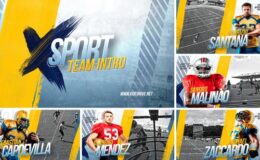 Videohive Sport Team Intro 3 / Player Profile