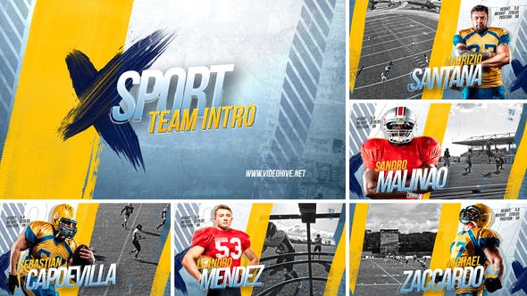 Videohive Sport Team Intro 3 / Player Profile