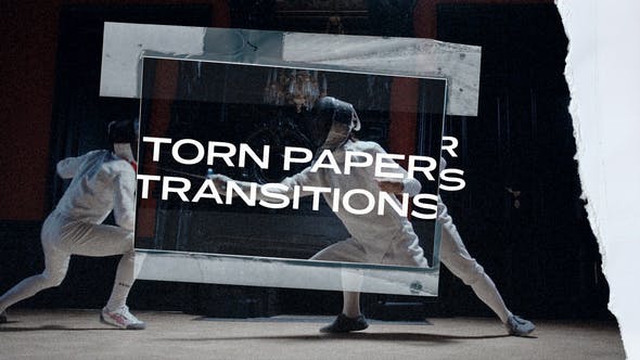 Torn Paper Transitions – FREE Videohive