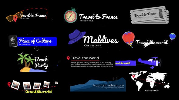 Videohive Travel Lower Thirds
