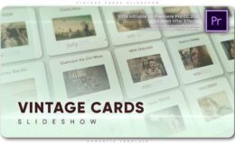 Videohive Vintage Cards Slideshow