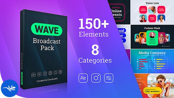 Videohive Wave | Broadcast Pack