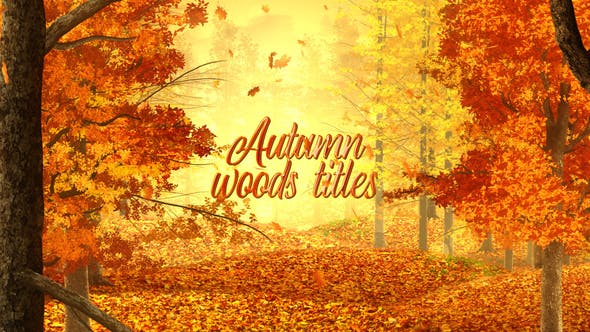 Videohive Autumn Woods Titles