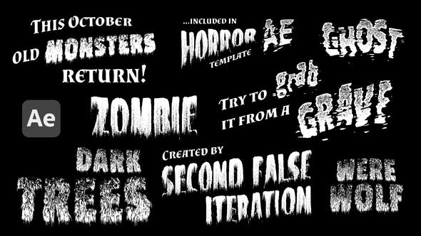 Monsters – Retro Horror Titles – Videohive