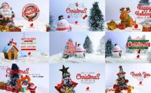Videohive 10 Miniature Christmas Wishes