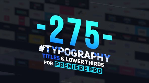 Download 275 Typography, Titles and Lower Thirds – Videohive