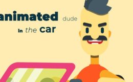 Animated dude in the car - Videohive