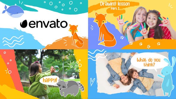 Cartoon Kids Slideshow || FCPX – Videohive